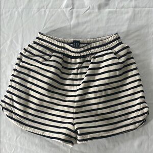 GAP Blue and White Athletic Shorts with Stripes